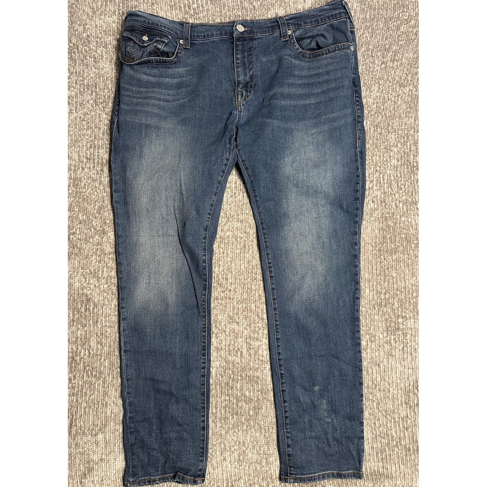 True Religion Mens Jeans Rocco Relaxed Skinny 42x32
